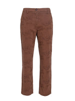 Brown Embroidered Trousers 1
