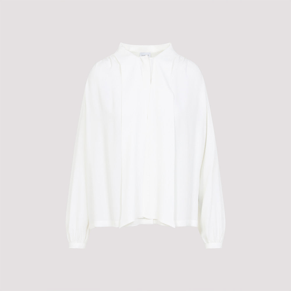 White Silk Blouse 2