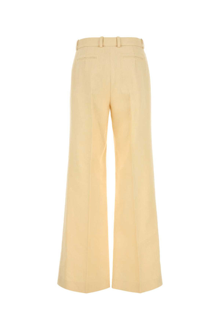 Beige Wide-leg Pants 2