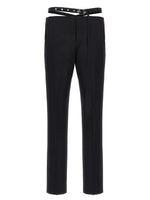 Black Belt detail trousers 1