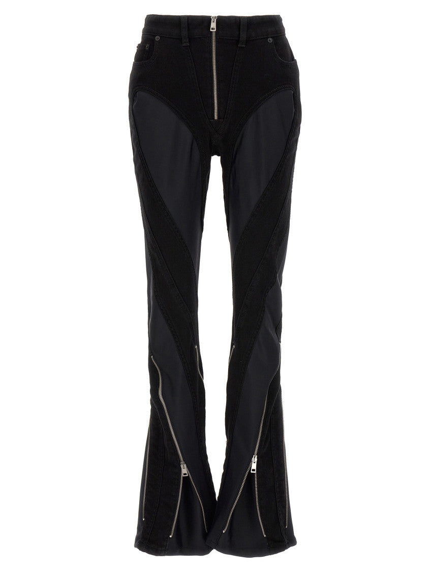 Black Flared High Rise Jeans 1