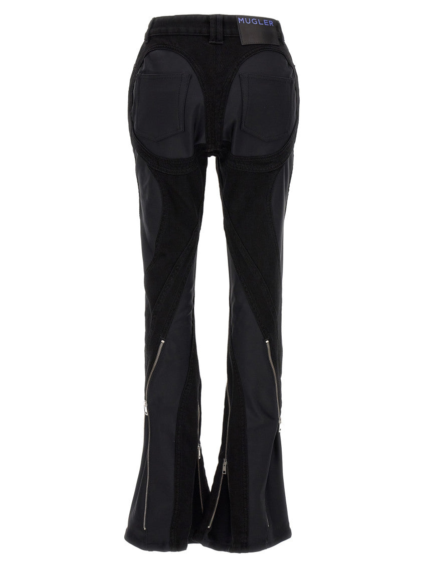 Black Flared High Rise Jeans 2