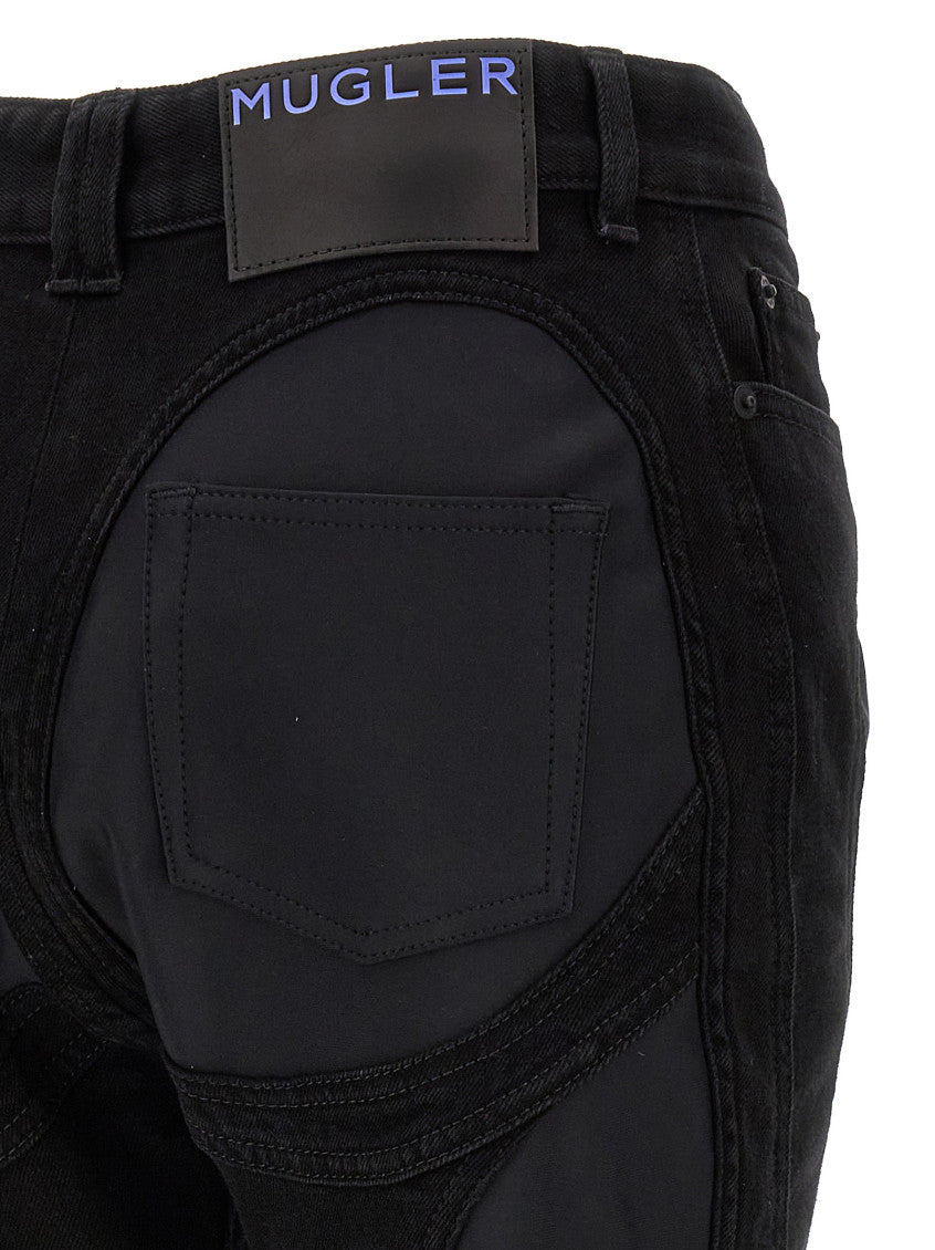 Black Flared High Rise Jeans 4