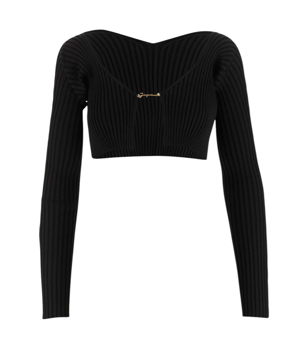 Black Logo Cardigan 1