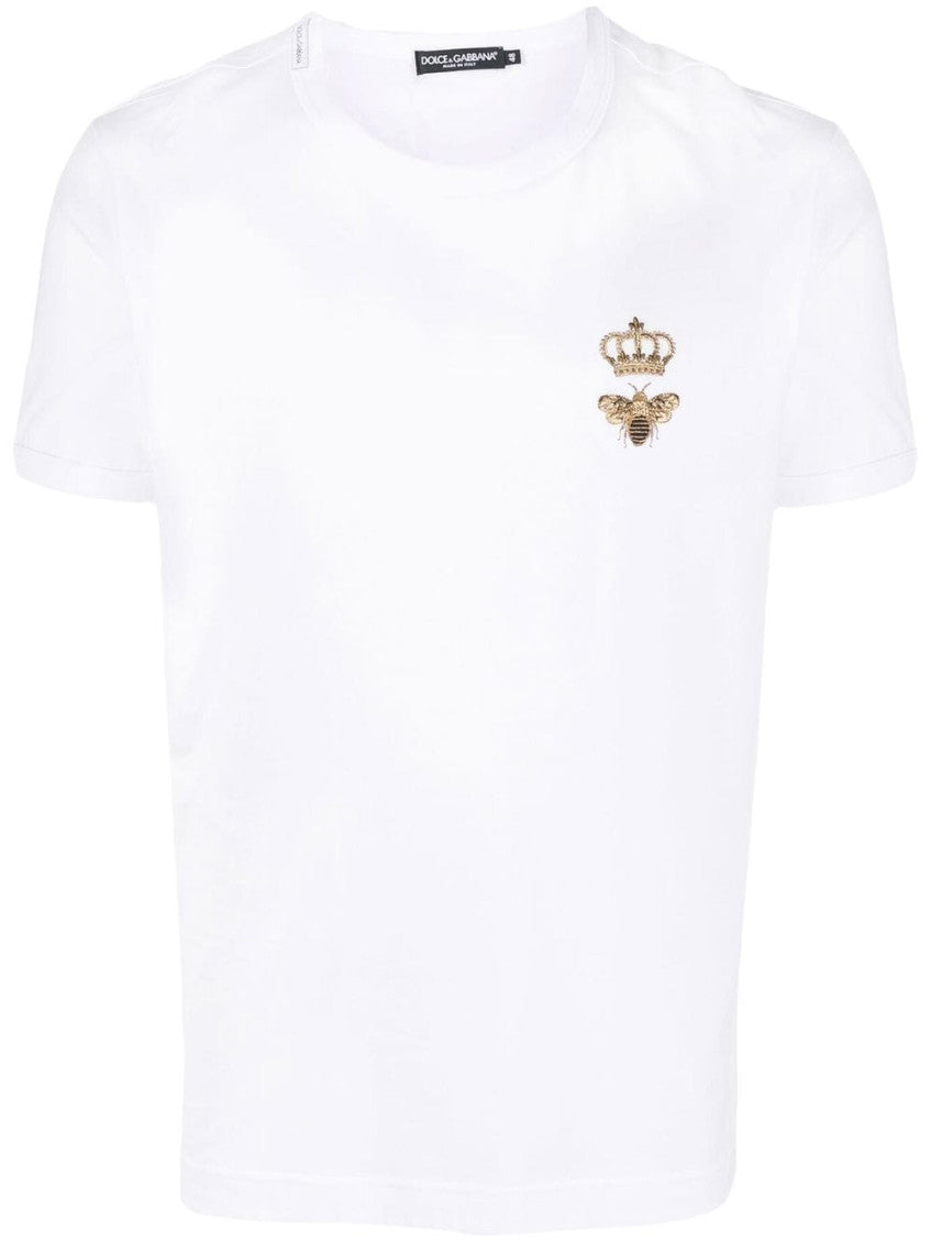 White Logo cotton t-shirt 1