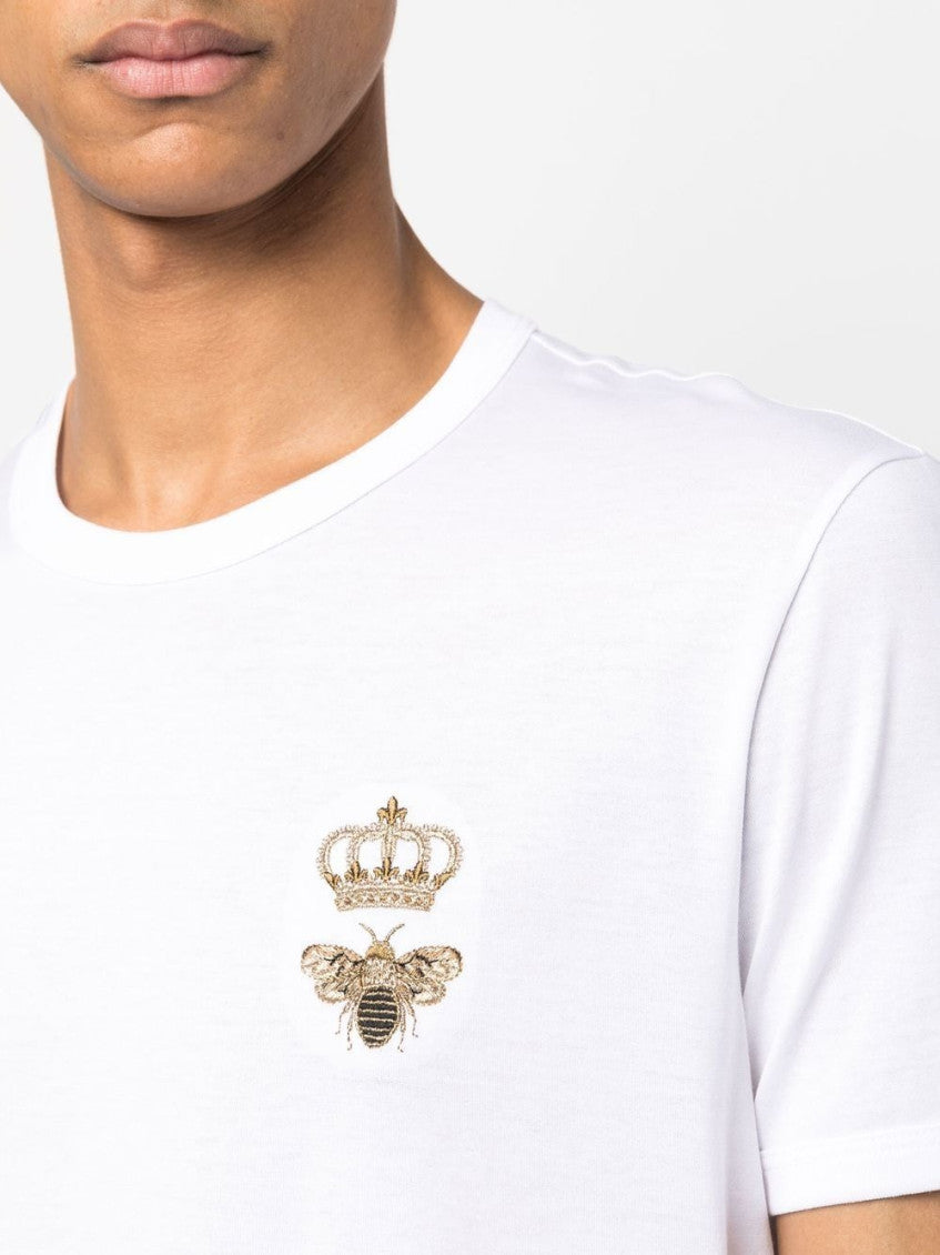 White Logo cotton t-shirt 2