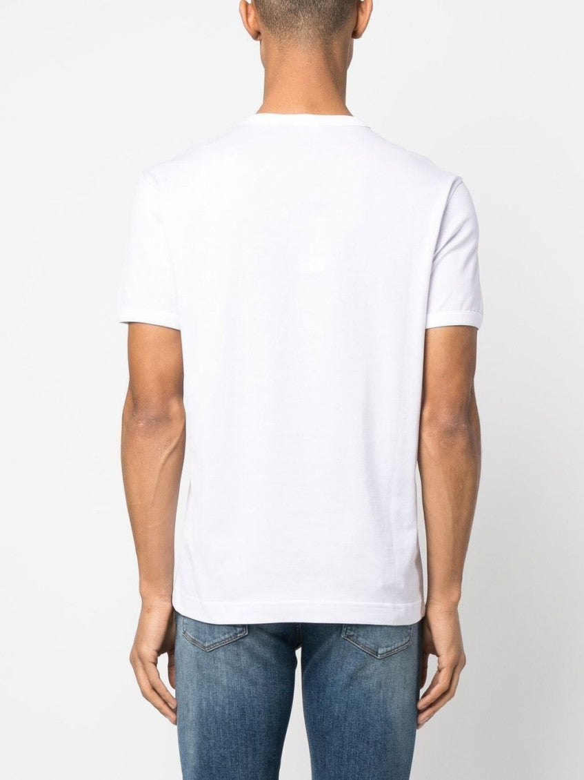 White Logo cotton t-shirt 3