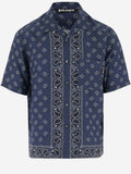 Royal Blue BANDANA PRINT VISCOSE SHIRT 1