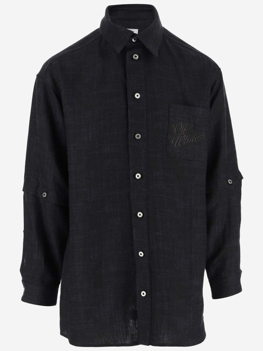 Black LINEN SHIRT 1