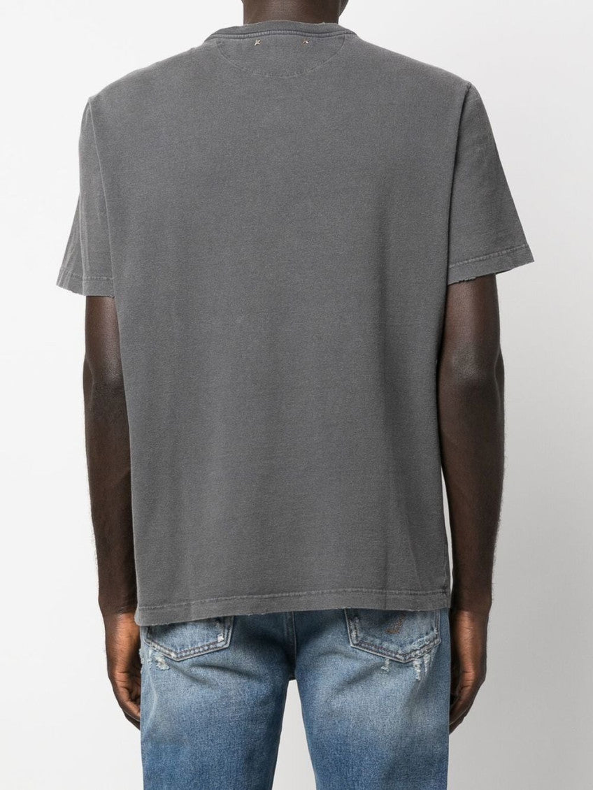 Grey Crewneck Printed T-Shirt 3