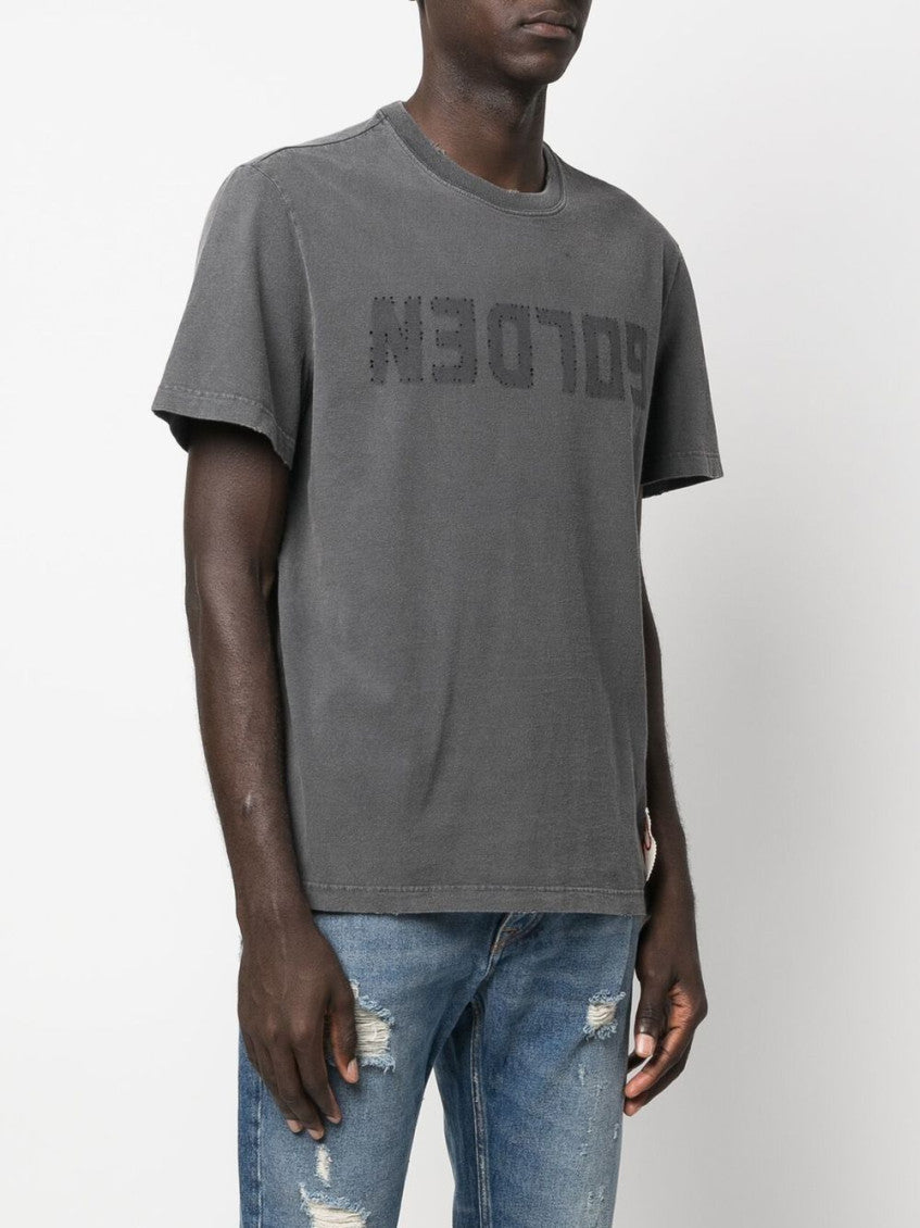 Grey Crewneck Printed T-Shirt 6