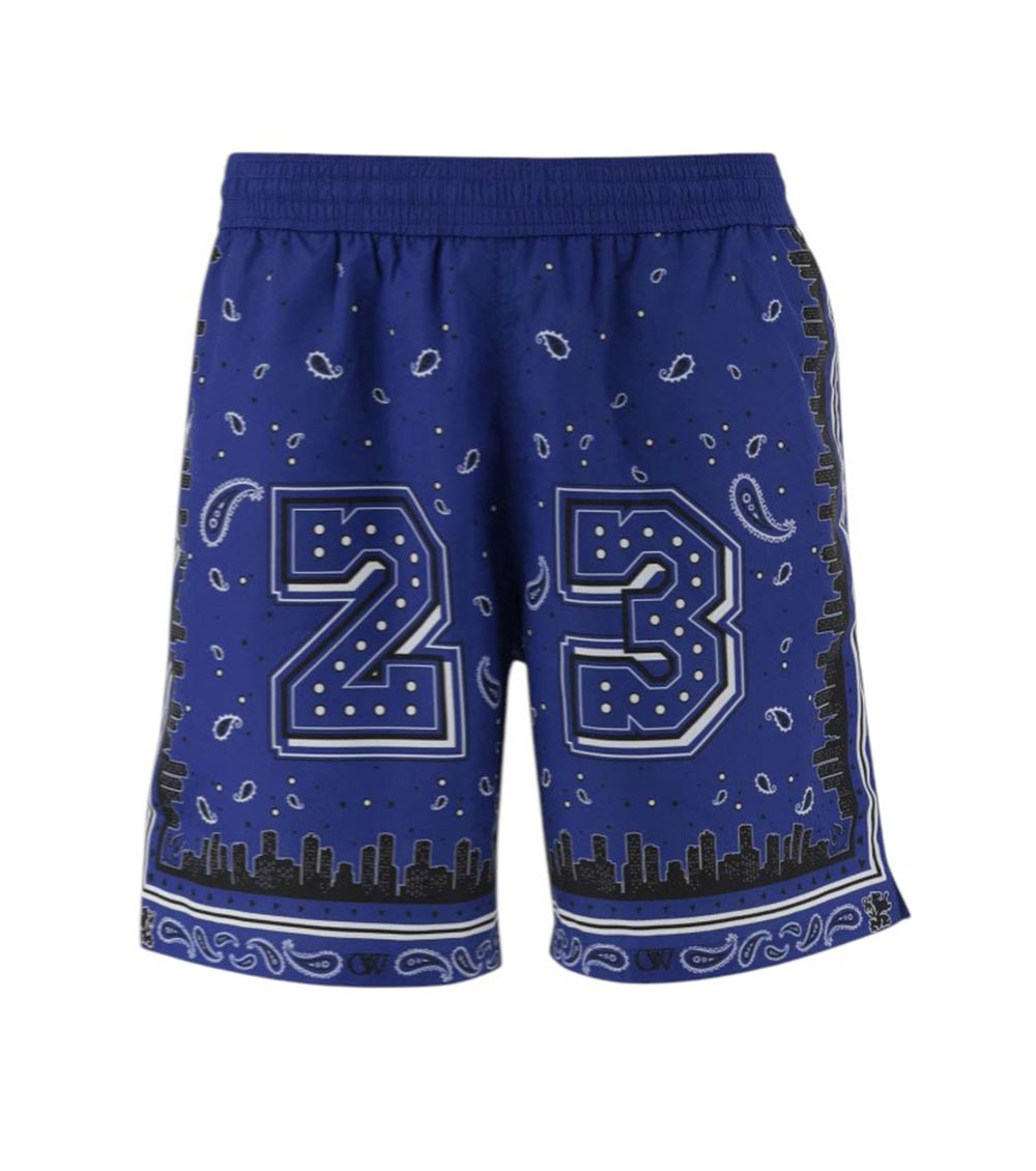 Blue Bandana Swim Shorts 1