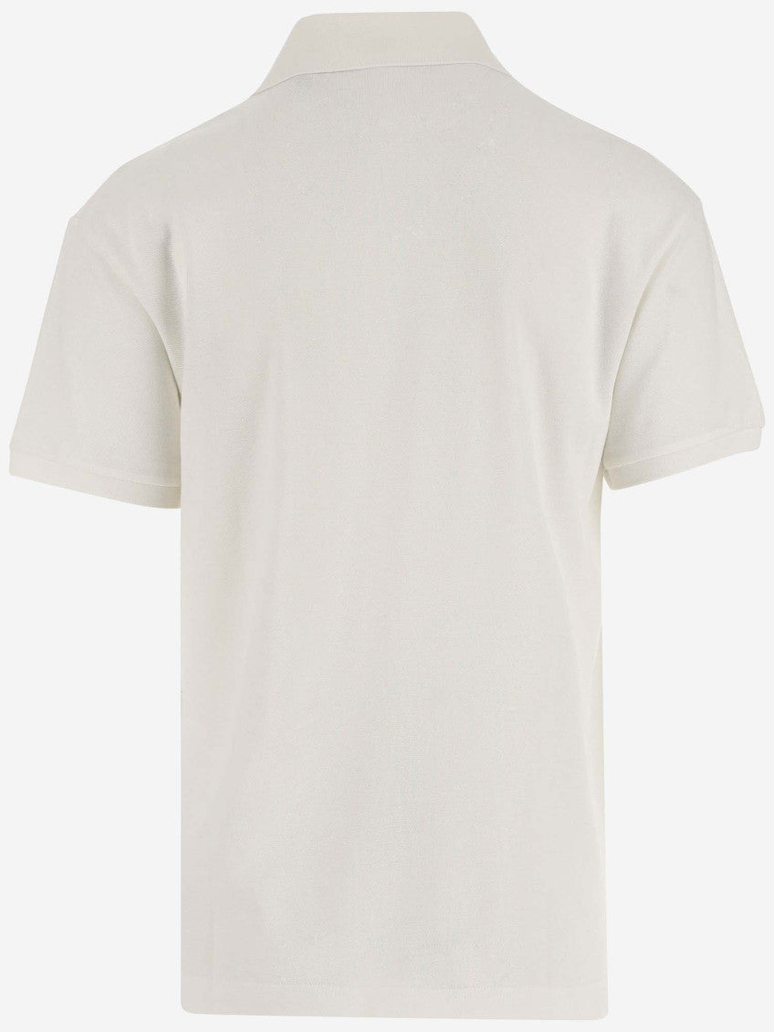Orange COTTON POLO SHIRT WITH LOGO 2