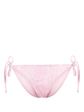 Light Pink Barocco Print Bikini Bottoms 1