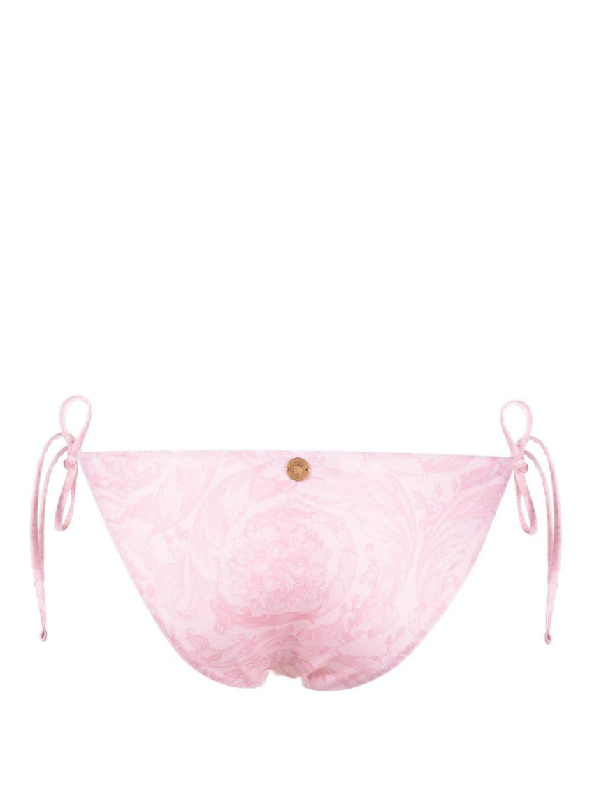 Light Pink Barocco Print Bikini Bottoms 3