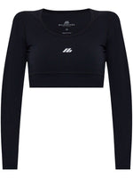Black Logo Cropped Top 1