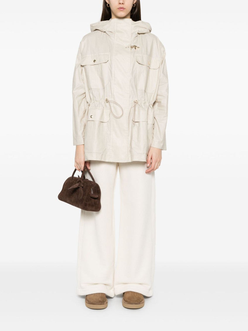 White Linen And Cotton Blend Jacket 5