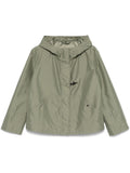 Green Short parka coat 1