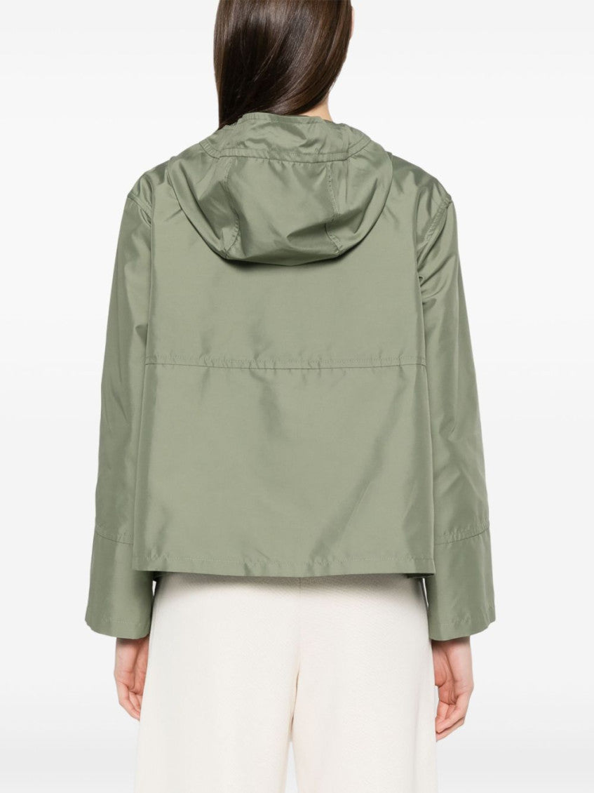 Green Short parka coat 3