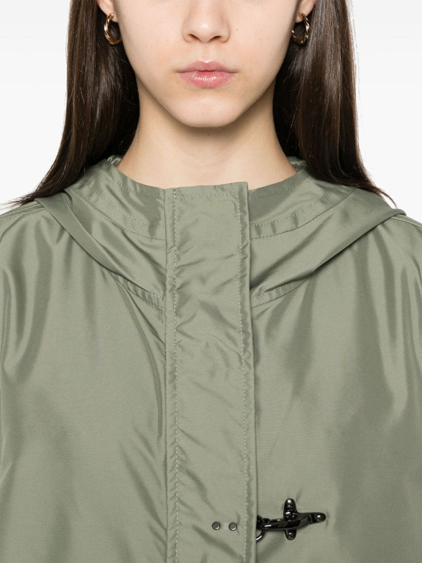 Green Short parka coat 4