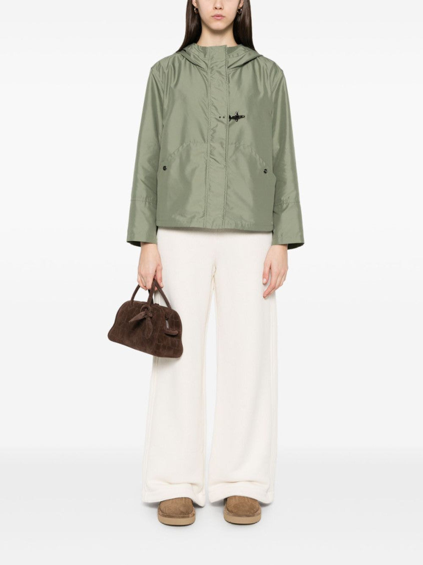 Green Short parka coat 5