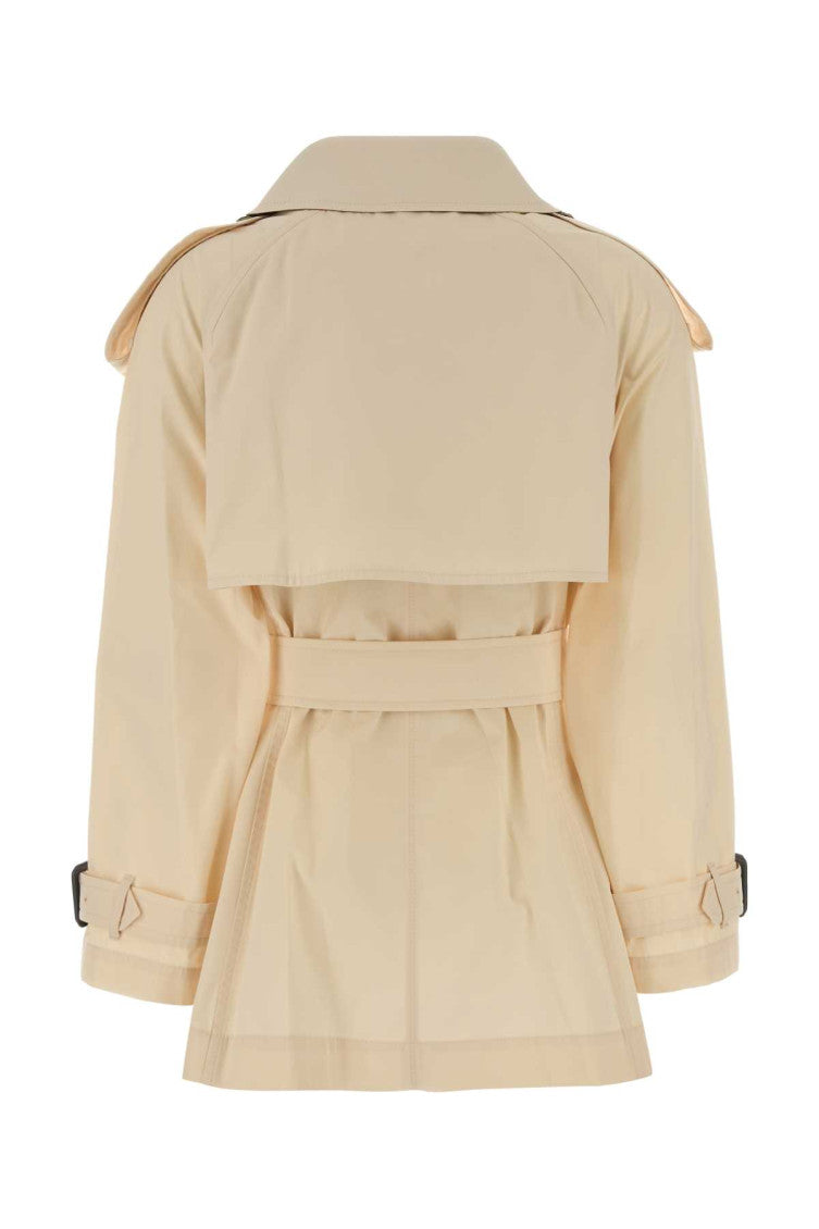 Beige Cotton Trench Coat 2