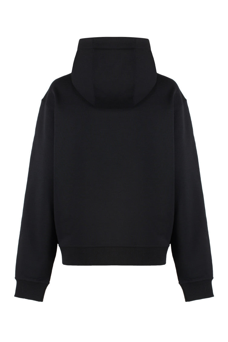 Black Logo Print Hoodie 2