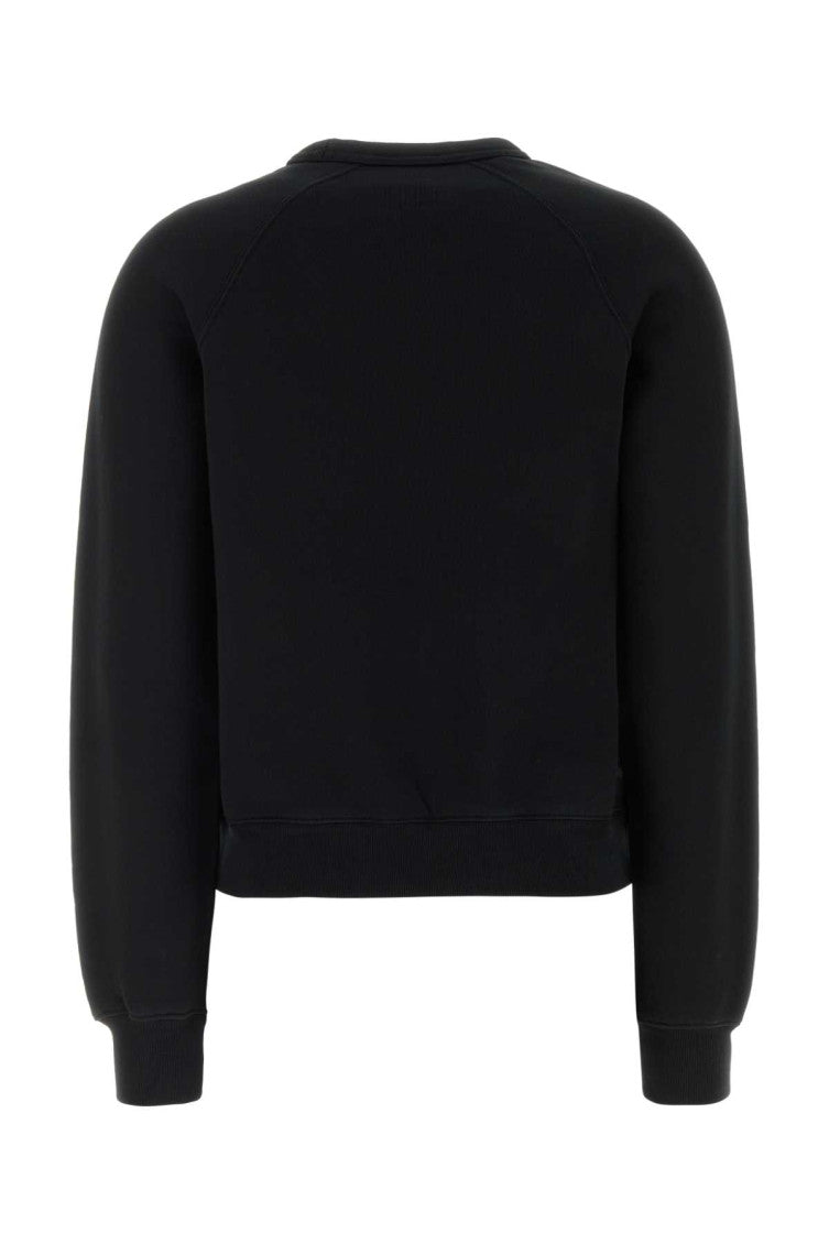 Black Crew Neck Logo Print Sweatshirt 2