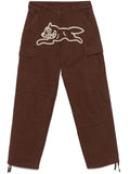 Brown Logo Cargo Trousers 1
