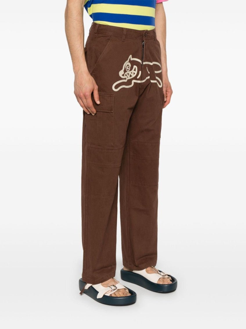 Brown Logo Cargo Trousers 4