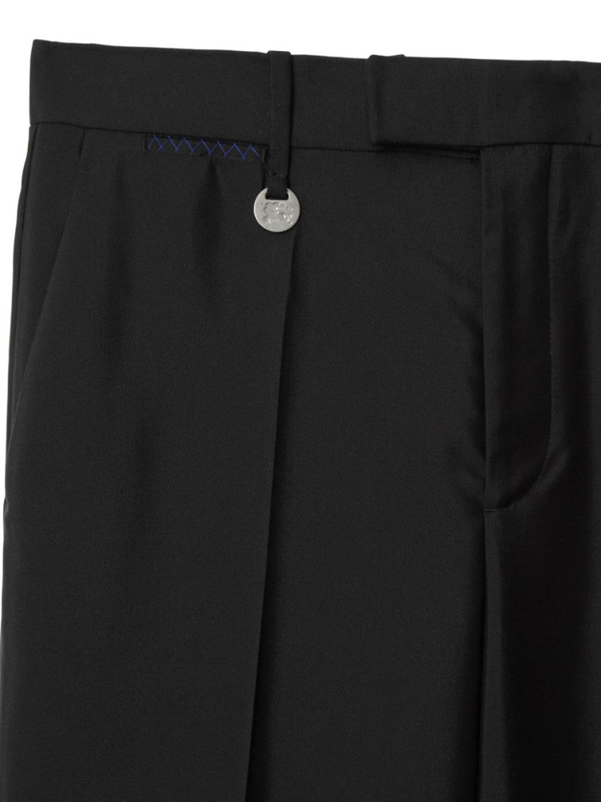 Black Logo Wide Pants 3