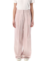 Natural Wool Wide Leg Pants 1