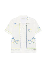 White Regular Embroidered Shirt 1
