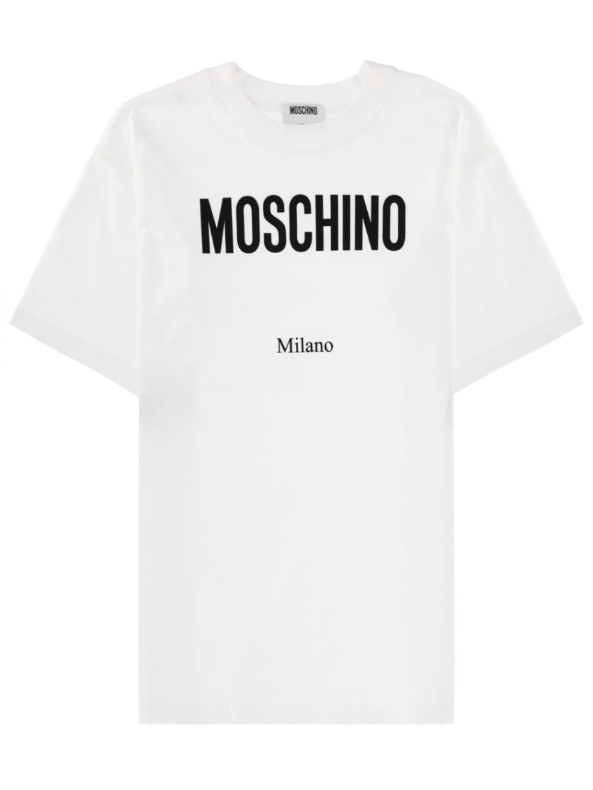 White Logo Crew Neck T-Shirt 1