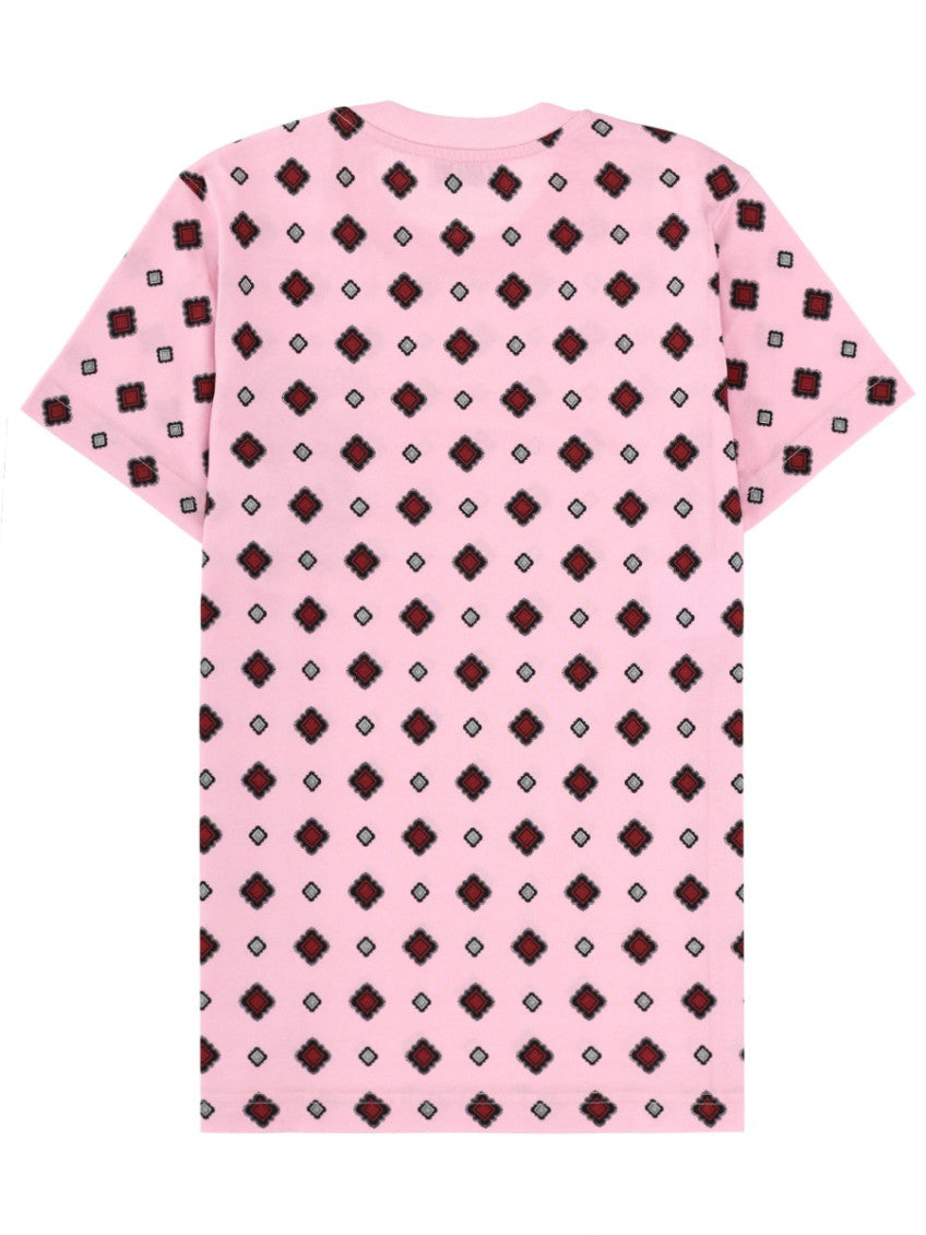 Pink Graphic Crew Neck T-Shirt 2