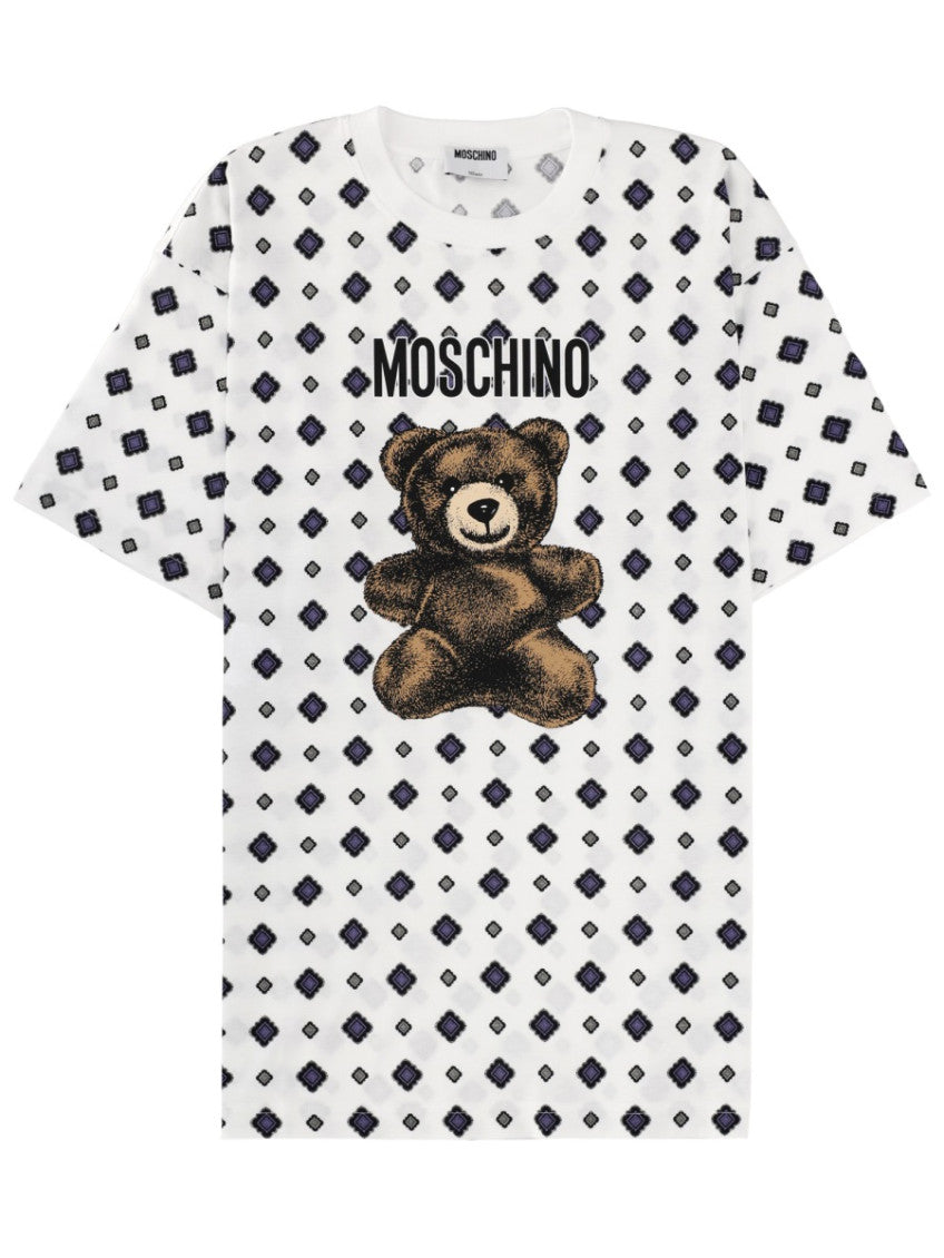 White Graphic Crew Neck T-Shirt 1