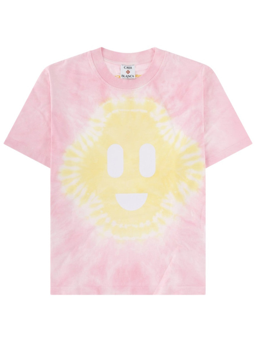 Pink Tie-Dye Crew Neck T-Shirt 1