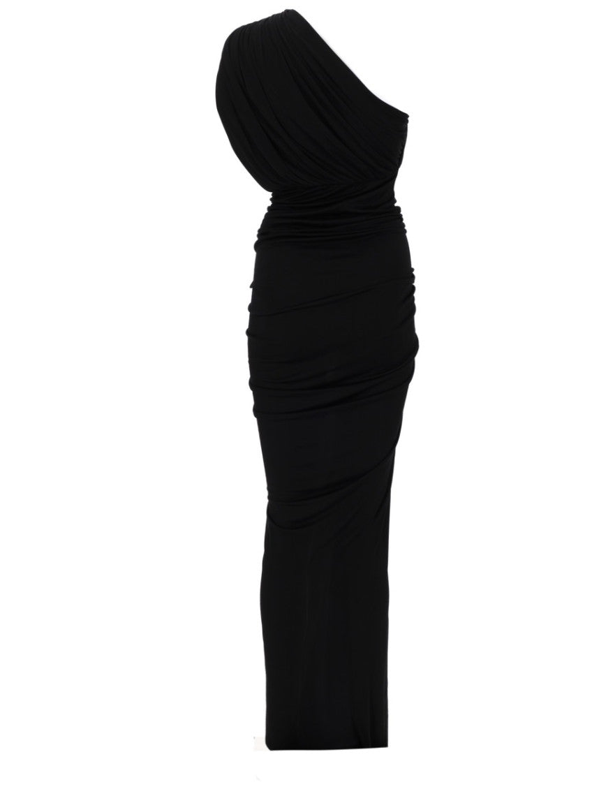 Black One Shoulder Maxi Dress 2