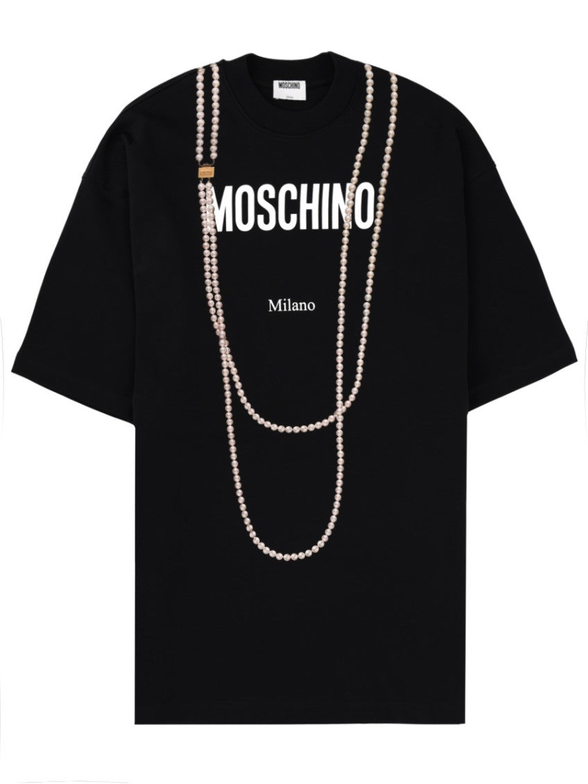 Black Graphic Crew Neck T-Shirt 1