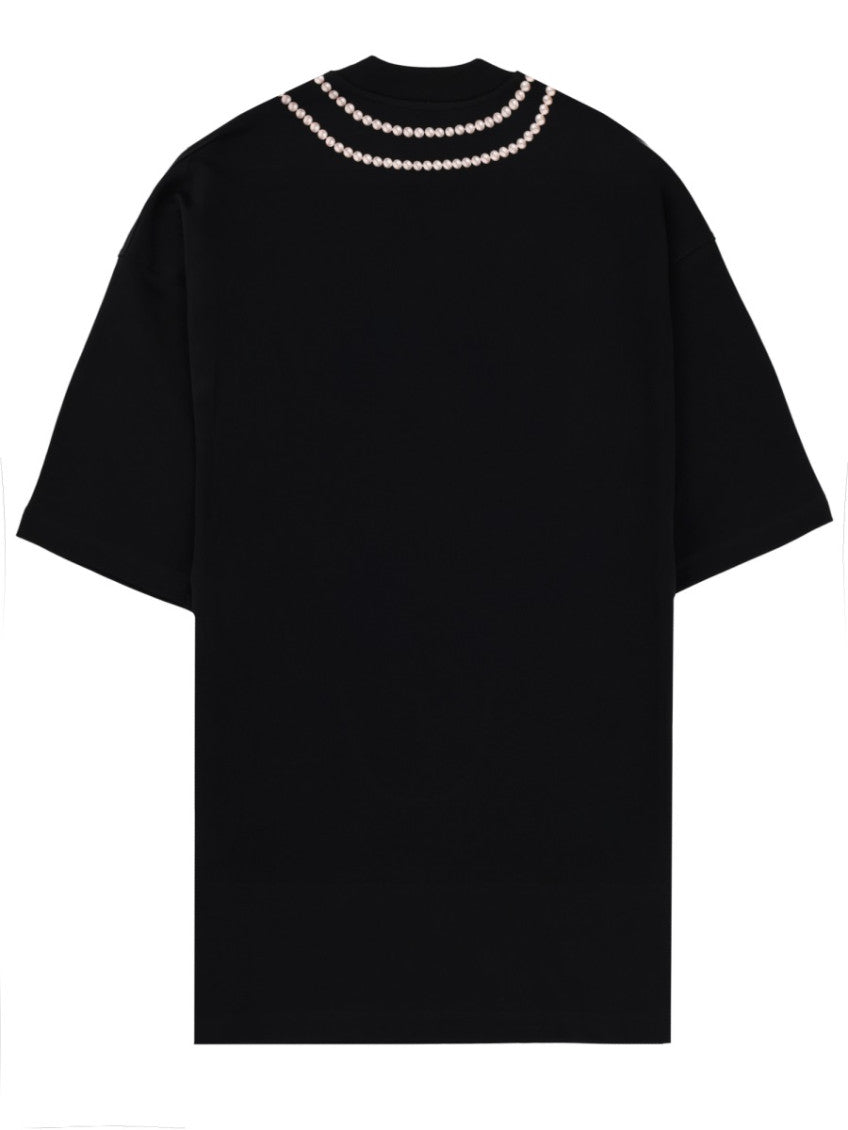 Black Graphic Crew Neck T-Shirt 2