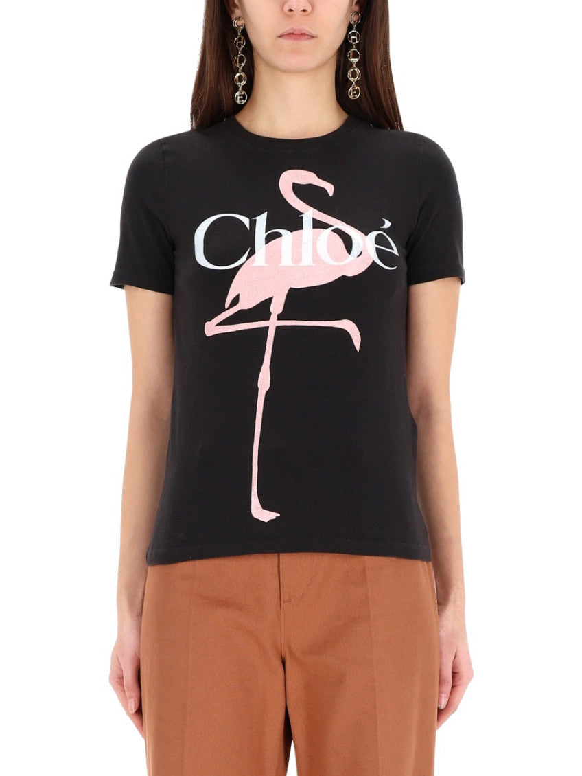 Black Graphic Crew Neck T-Shirt 2