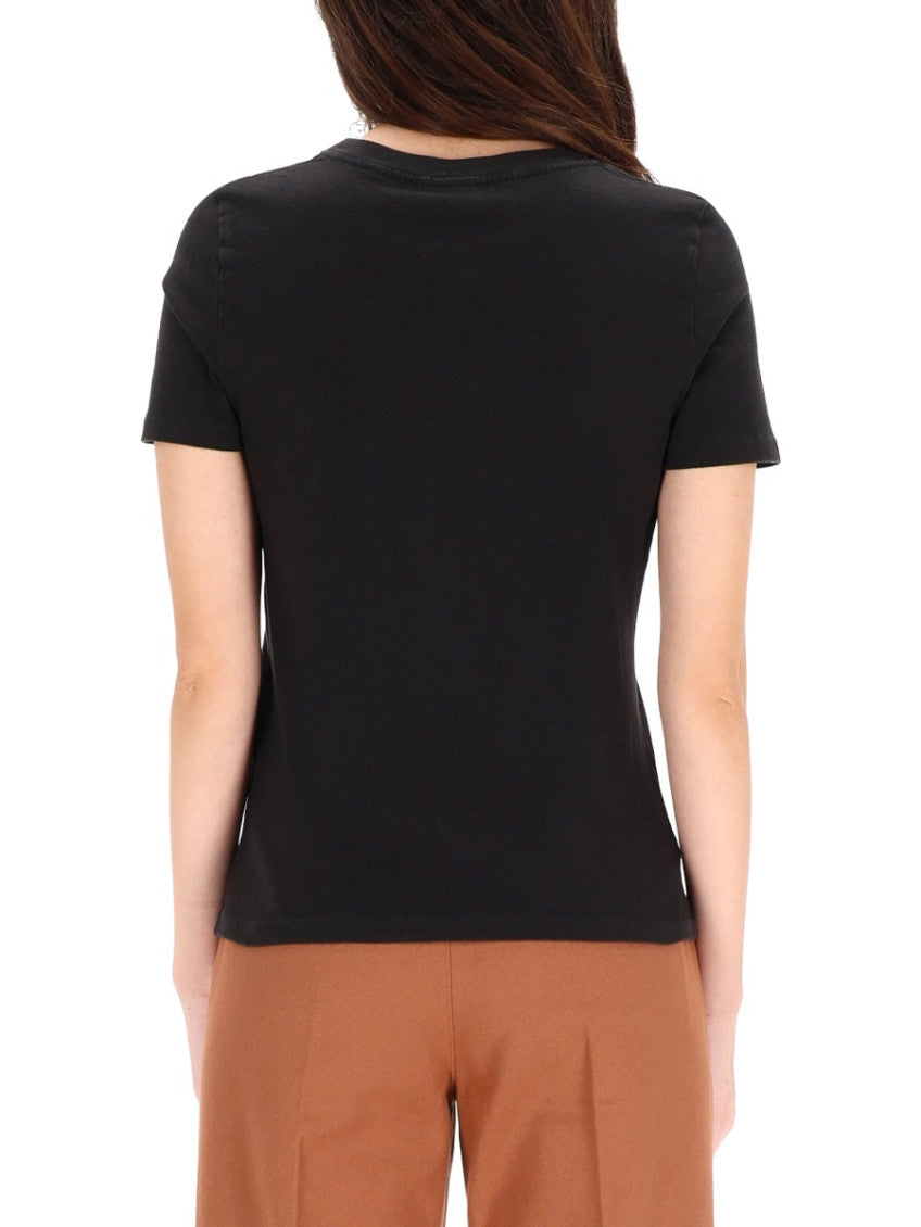 Black Graphic Crew Neck T-Shirt 3