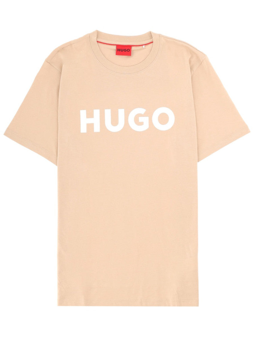 Beige Crew Neck T-Shirt 1