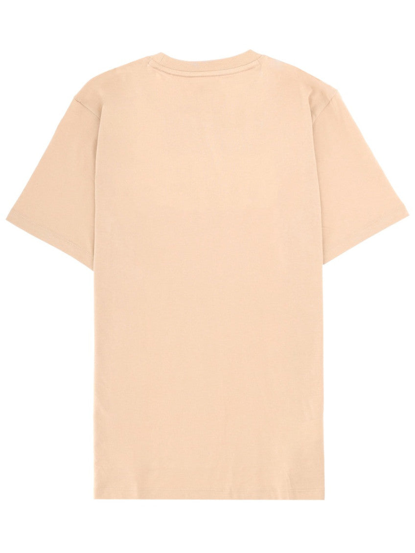 Beige Crew Neck T-Shirt 2