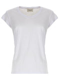 White Solid Round Neck T-Shirt 1