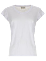 White Solid Round Neck T-Shirt 1