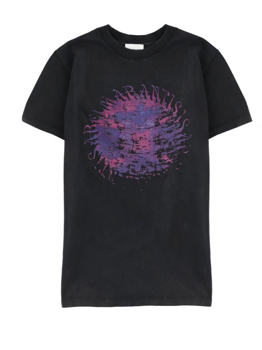 Black Graphic Crew Neck T-Shirt 1