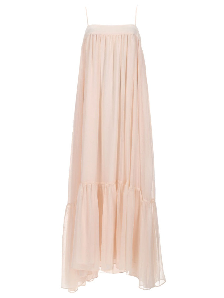 Light Brown Square Neck Maxi Dress 1