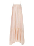 Light Brown Square Neck Maxi Dress 1
