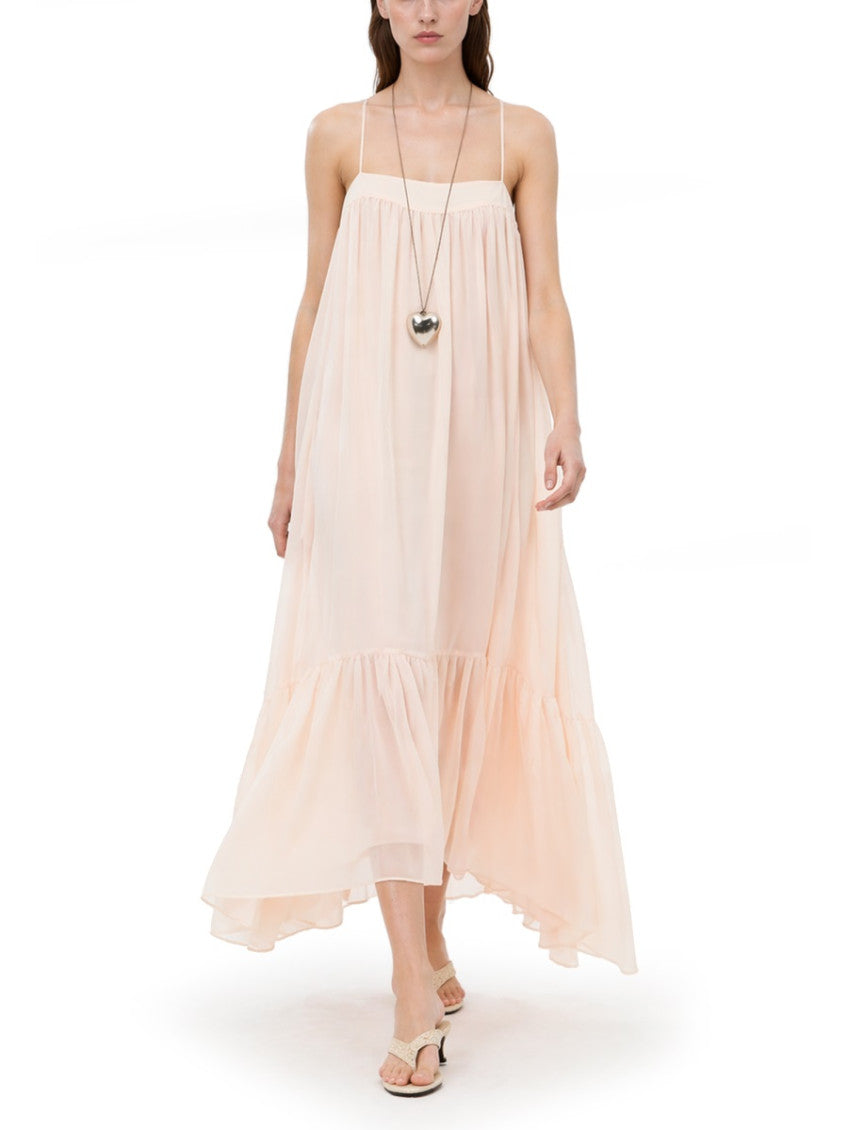 Light Brown Square Neck Maxi Dress 2